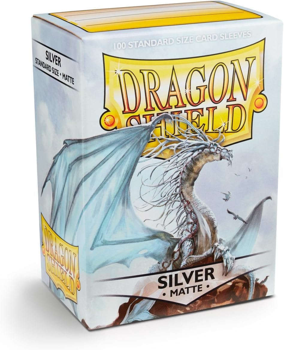 Dragon Shield: Standard Size - Silver Matte 100 CTS CARD SLEEVES