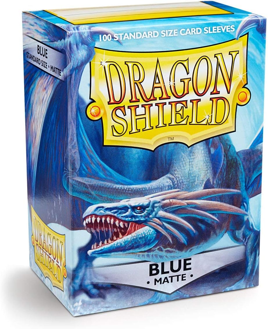 Dragon Shield: Standard Size - Matte Blue 100 CTS CARD SLEEVES - 71tjBkdYOmL._AC_SL1200